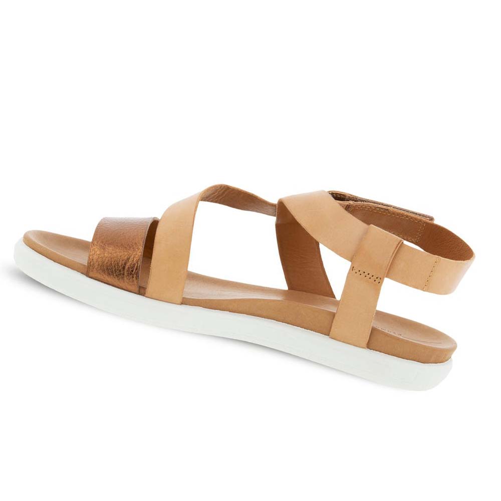 Ecco Simpil Flate Sandaler Dame Brune | NO 192EBC